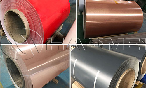 Red brown gray PVDF aluminum painted coil rolls