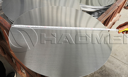 anodized aluminum discs in workshop