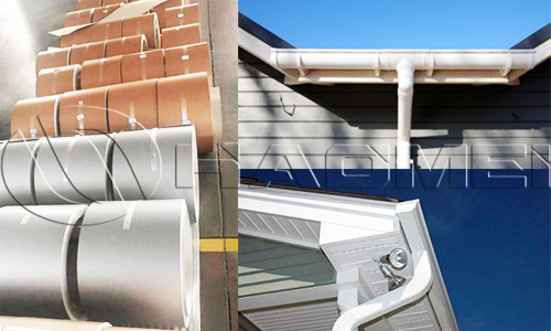 painted aluminum gutter coils and gutters